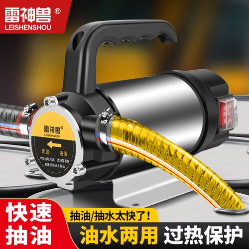 油水两用电动抽油泵12V24V220V伏直流控油泵柴油泵抽油器加油机