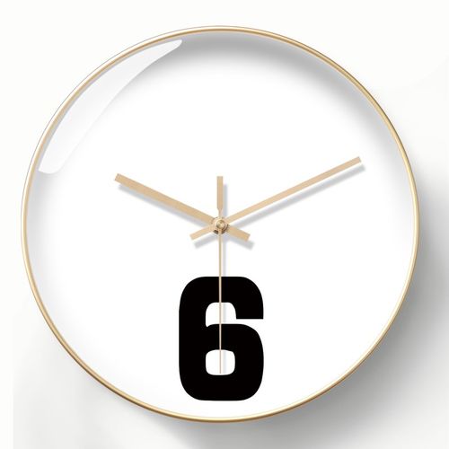 2023新款钟表挂钟极简约大数字客厅时钟现代高级感大气静音电波钟