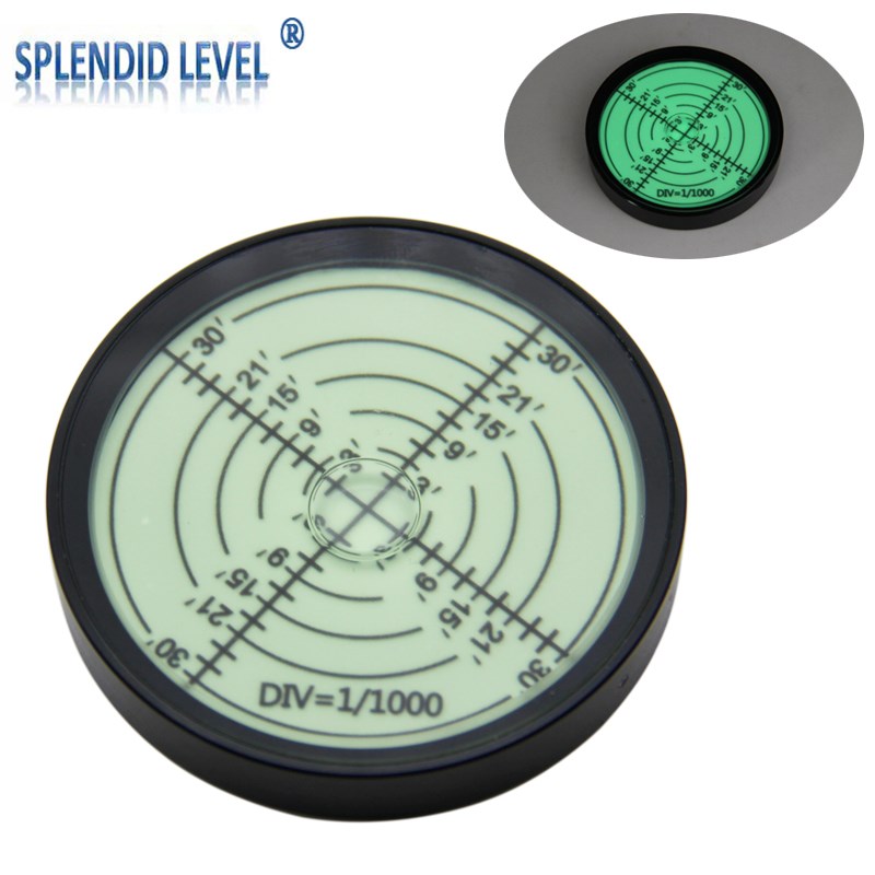 金属万向水平泡高精度3分010通用型便携式圆形水平仪圆盘水准器