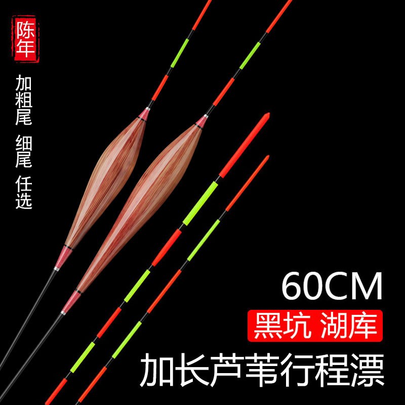 芦苇漂60公分加长行程截口浮漂高灵敏鲫鲤鱼漂黑坑流氓大物漂加粗