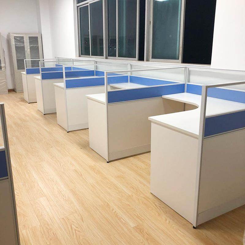 职员桌办公21T30屏屏风卡位财务员桌2/4/6人简约电脑桌办桌椅工组