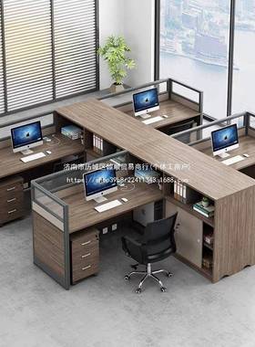 财务桌椅组合现代风隔断无品牌/工位办公室员工财员职办公屏桌员