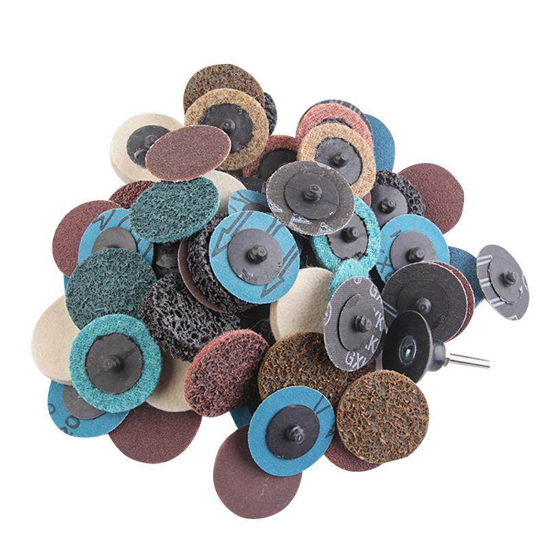 70转pc砂碟打磨除片套装抛光扣锈去毛刺尼龙纽砂纸片矩砂SLF碟套