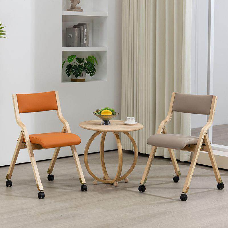 叠椅实木拆洗靠背OTG椅餐靠背家用折子凳子办公简约书桌电脑休椅