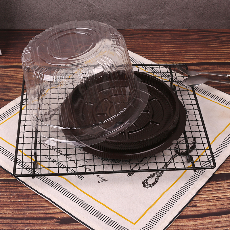 //8寸蛋糕盒戚风蛋糕乳酪芝士圆形蛋糕盒烘焙包装吸塑盒