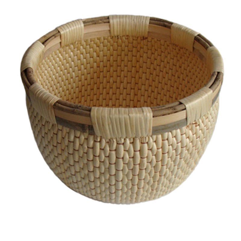 手工柳条笆斗 米斗民间工艺柳编家用传统编织栲栳 竹筐 竹篮 藤编