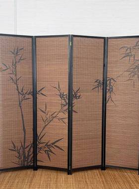 室?新中式屏隔断办公餐饮茶室古风可移动折风复叠竹子屏风IHR宋代