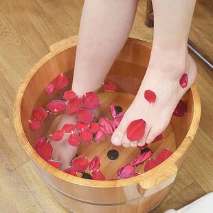 香木脚木泡桶家用实木浴洗脚按摩木盆洗脚足盆保VVZ杉温木质桶泡
