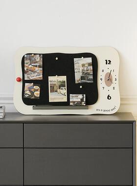 W挂OZOOM屋准毛板毡展示板拍立得卧室片照墙客SXT厅钟装饰创意留