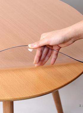 QPE圆形茶几垫餐桌垫布防防烫防油免洗软玻璃塑料透明水胶桌垫水