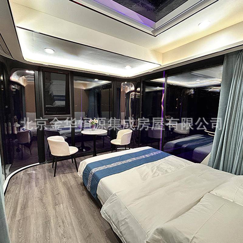 网红宿景阻区空舱民防火燃隔热太设计移动房屋文ABQ旅住宿
