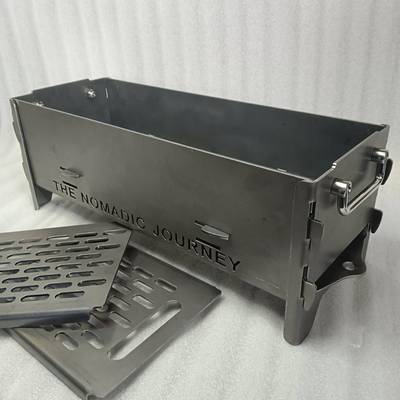 户外烧炉烤露营拆装式便携烧烤架DNZ果木厚炭柴火灶火加篝炉