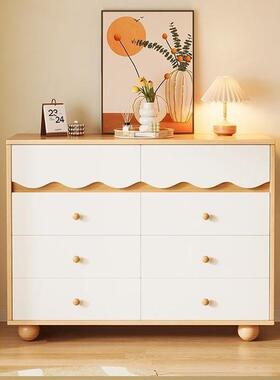 斗柜餐实木边抽LIR屉斗柜卧室床尾置物柜靠墙柜储物柜客厅简约五
