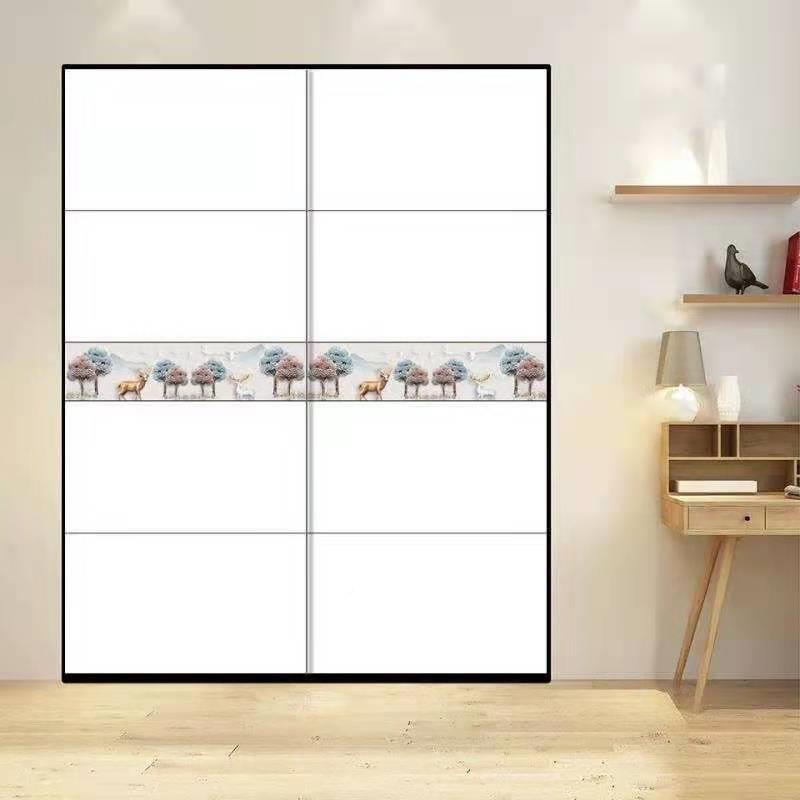 2I衣柜门推门定约做定制拉实WTK木生态滑移门代简欧现式卧室衣