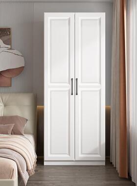 欧式WBO衣柜卧室家儿童实m木储物柜米庭白色1简单衣柜小公寓出租