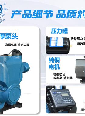 大元PLMA1新款增压泵管家用自来阳水压太能全自动抽水静音道加自