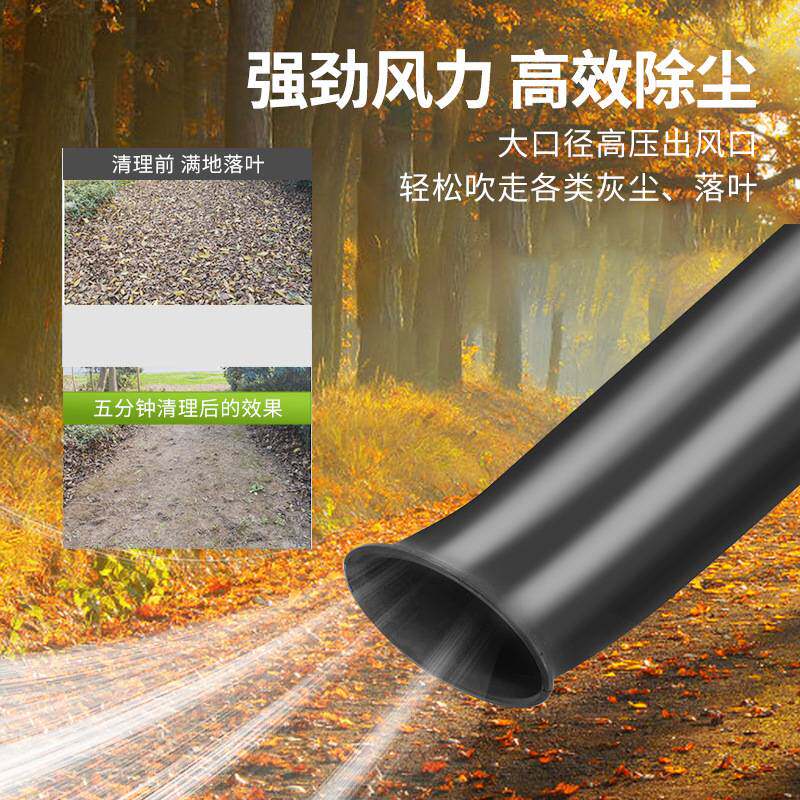 工业锂电吹风机鼓风机家用多功能大功率充电式电动吹叶机吹雪机