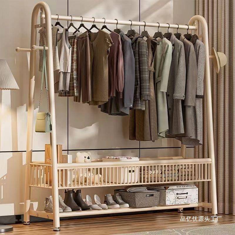 衣架地衣服架台子宿舍特厚落立家用加高衣帽架阳晒衣杆式卧室EDP