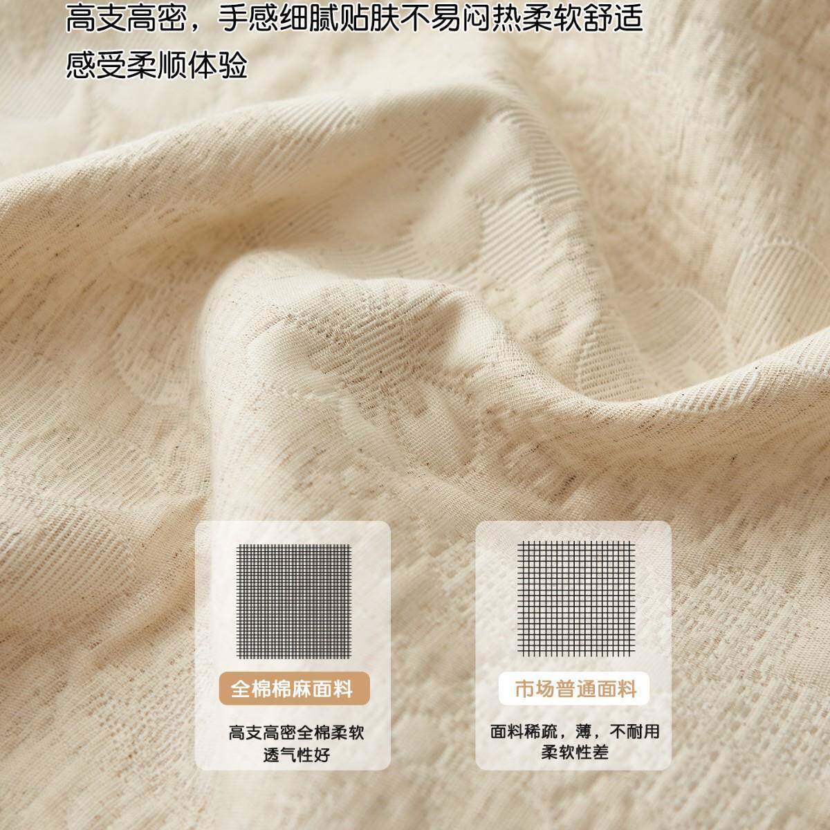 A类棉棉麻盖毯沙发毯办全公用室午睡家纯棉床毯单HQQ-MB25四季通