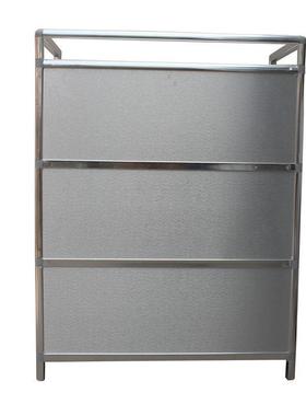 加厚经型边不锈钢MXI碗柜家用防潮防柜晒济铝合金茶水餐柜阳台储