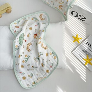 新生婴儿纱布拍嗝巾长款a类宝宝长方形竹棉吐奶垫巾拍嗝垫肩巾软