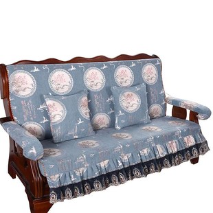 红木实木沙发坐垫木沙发垫带靠背联邦椅垫春秋椅垫冬加厚海绵定做