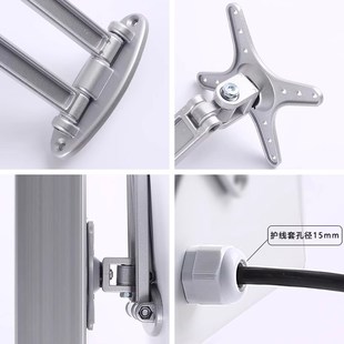 信捷台达D85万向悬臂 盒套装 7寸触摸屏安装 盒铝合金旋转带支架安装