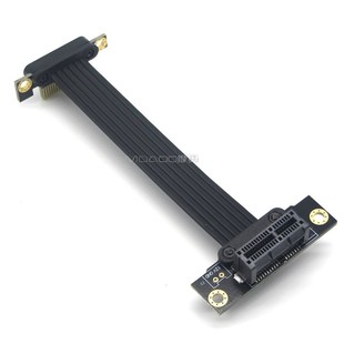 PCI 网卡声卡小插槽 x1延长线1X接口 转接线90度gen4 E4.0