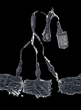 led鞭炮流星灯户外庭院大树上挂灯亮化装饰彩灯亮化造景布置串灯