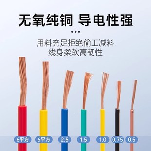 国标铜芯RV软线23X0.15单芯阻燃导线软线多股铜芯电子线超连结电