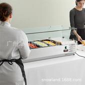 披VRX1400萨沙台开槽拉吧鲜工作台商用保冷藏水小菜冰箱水果捞展