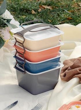 野纳餐盒LLP户外露营食水果保鲜盒容量大多层物收盒小学生春游便