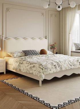 法式复古实床1.5美式软包储VCV床现代简约双1.8主卧人床木物婚床