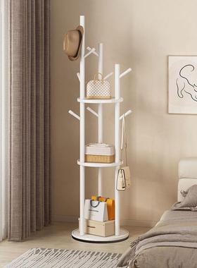 实木旋转衣帽架落地衣卧室家厅用置物架62109立式衣服架架衣子客