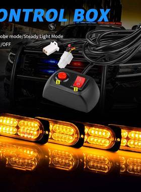 1拖4线4遥控12V一拖四爆闪无灯20LED灯*无品牌/pcs警示灯12V格栅