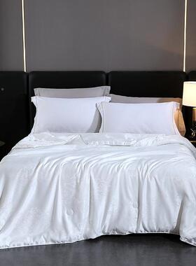 庆全棉缎婚提花桑蚕春丝被贡子冬YPJ被秋被夏凉被芯家用直播