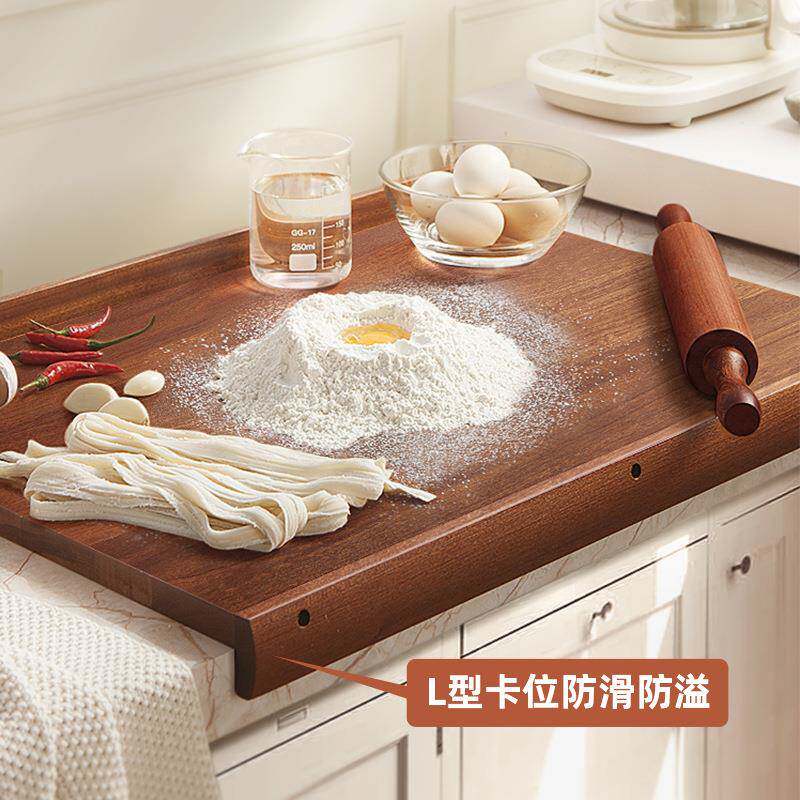 菜乌檀木板用双面乌檀木菜板木制板家用和面板揉面案家3板面现货