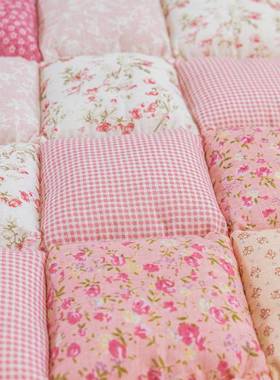 加韩式全棉手工拼接全垫棉沙发垫00830四季通用防滑馒厚客厅头子