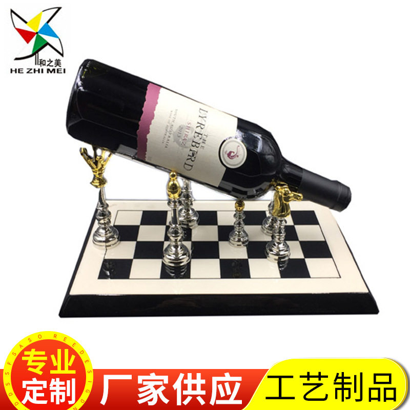 样板房软装饰品 欧式酒柜装饰品 红酒架 创意实用摆件 金属工艺品