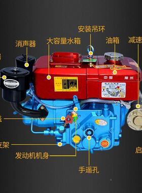 单BWX缸柴8油机农常州175R18型0小6匹马力水冷发动机拖拉机用电启
