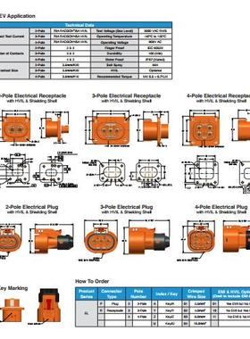 汽Almph无品牌/en能o新源车连接器ELP3Y04