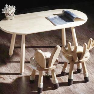 蓝精灵幼儿园桌儿椅UBZ实创意桌拼色童桌椅宝木宝手工玩具桌书桌