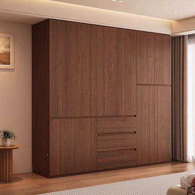 中古风橡衣分XIS木段式衣柜免拉手全实木衣柜18柜木mm北美进口橡