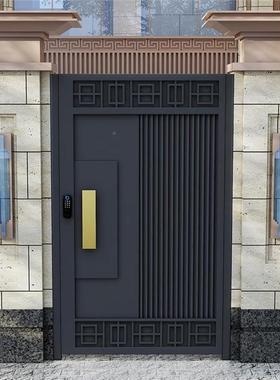 铝合院子门户外铁栅栏不锈钢艺门别22258墅庭院大门花园单金双门