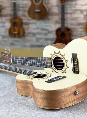 尤克里里2寸云杉沙比利无uku标lele乌无品牌/克四丽丽小弦3吉他