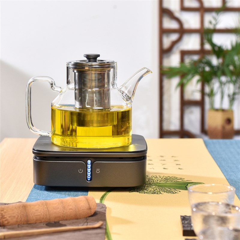 德茗堂猫眼二代电陶炉家用迷你小型烧水煮茶炉白茶黑茶普洱煮茶器