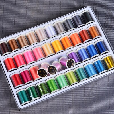 40色盒装彩色绣花线家用多色兄弟电脑绣花机NV18ENV180KDNV95095E