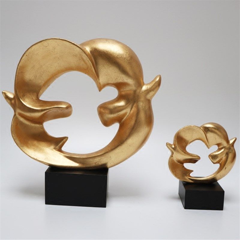 极简桌面树脂动物和平鸽雕塑现代工艺品大号领导创意艺术装饰摆件