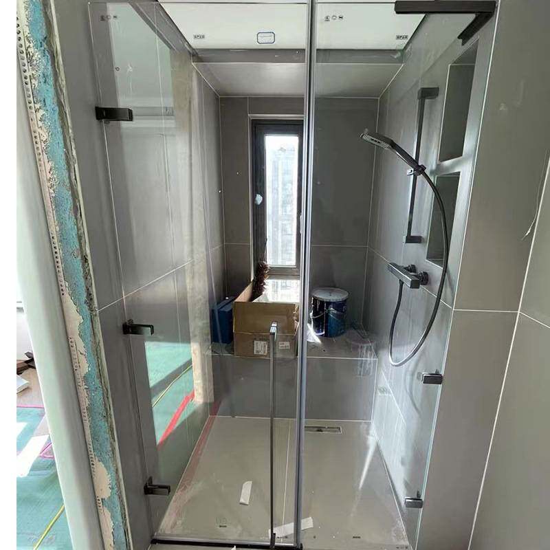 新款网红无边框淋浴房隔断 整体浴室玻璃门干湿分离简易平开门