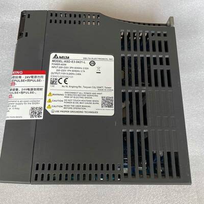 台达伺-服驱动器-ASDE30421L-台达E3系列400WASD-E3-0伺服驱动器